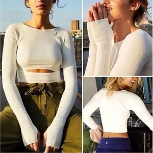 FP Movement Cut It Out Long Sleeve Top free people ribbed tee workout cropped